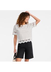 LANDS' END Premium Reinleinen-Schlupfshorts f&uuml;r Damen, Damen, size: regular, Schwarz, Leinen, by Lands' End