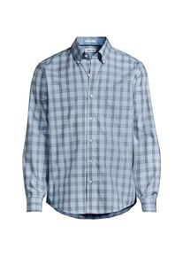 LANDS' END CLASSIC FIT. B&uuml;gelfreies Twillhemd f&uuml;r Herren, Herren, size: regular, Blau, Baumwolle, by Lands' End