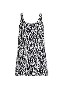 LANDS' END Badekleid mit rundem Ausschnitt in Plus-Gr&ouml;&szlig;e, Damen, size: plus, Schwarz, Elasthan/Nylon, by Lands' End