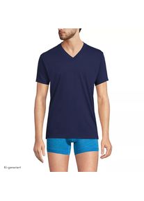 LANDS' END Kurzarm-Shirt mit V-Ausschnitt f&uuml;r Herren (3er-Set), Herren, size: regular, Sonstige, Baumwolle, by Lands' End