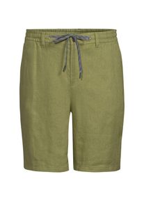 LANDS' END Premium Reinleinen-Shorts, Herren, size: regular, Gr&uuml;n, by Lands' End