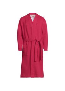 LANDS' END Serious Sweats wadenlanger Bademantel f&uuml;r Herren, Herren, size: regular, Rot, Baumwoll-Mischung/Polyester-Mischung, by Lands' End