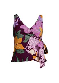 LANDS' END Tankini-Top mit seitlichem Bindeband f&uuml;r Damen, Damen, size: regular, Lila, Elasthan/Polyester-Mischung/Nylon-Mischung, by Lands' End