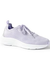 LANDS' END Leichte Sneaker in Strick-Optik f&uuml;r Damen, Damen, size: regular, Lila, Polyester, by Lands' End