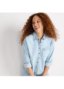LANDS' END Jeanshemd f&uuml;r Damen, Damen, size: regular, Blau, Baumwoll-Mischung, by Lands' End