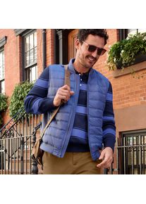 LANDS' END Steppweste mit Strickseiten f&uuml;r Herren, Herren, size: regular, Blau, Nylon/Polyacryl/Polyester-Mischung, by Lands' End