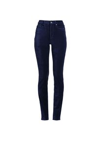 LANDS' END Slim Fit Samthose High Waist f&uuml;r Damen in Petite-Gr&ouml;&szlig;e, Damen, size: petite, Blau, Baumwoll-Mischung, by Lands' End
