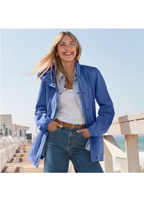 LANDS' END Wasserdichte Regenjacke SQUALL mit Packfach f&uuml;r Damen, Damen, size: regular, Blau, Polyester, by Lands' End