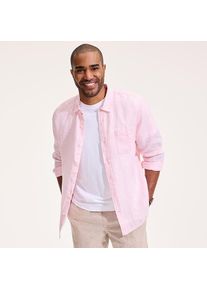LANDS' END Premium Reinleinen-Hemd f&uuml;r Herren, Lang-Gr&ouml;&szlig;e, Herren, size: tall, Pink, Leinen, by Lands' End