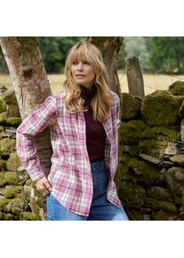 LANDS' END Boyfriend-Bluse aus Flanell f&uuml;r Damen in Petite-Gr&ouml;&szlig;e, Damen, size: petite, Elfenbein, Baumwolle, by Lands' End