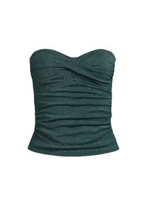 LANDS' END Glitzer Twist Bandeau-Tankinitop f&uuml;r Damen, Damen, size: regular, Gr&uuml;n, Nylon, by Lands' End