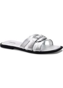 LANDS' END Leder-Sandalen f&uuml;r Damen, Damen, size: regular, Grau, Leder, by Lands' End