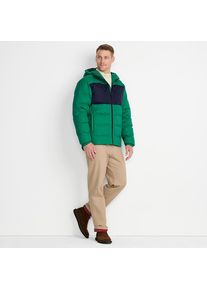 LANDS' END Daunen-Steppjacke mit Kapuze f&uuml;r Herren, Herren, size: regular, Gr&uuml;n, Polyester/Nylon/Daunen, by Lands' End
