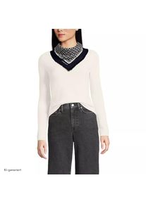 LANDS' END Gemusterter Karreeschal aus Wolle f&uuml;r Damen, Damen, size: regular, Schwarz, Wolle, by Lands' End