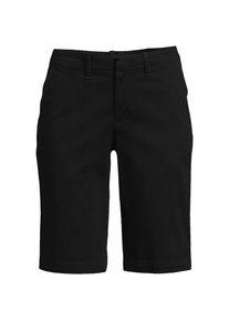 LANDS' END Chino-Bermudas f&uuml;r Damen in Plus-Gr&ouml;&szlig;e, Damen, size: plus, Schwarz, Elasthan/Baumwoll-Mischung, by Lands' End