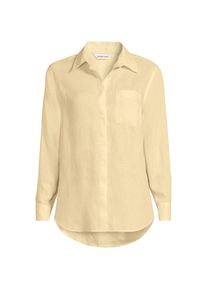 LANDS' END Premium Reinleinen-Bluse f&uuml;r Damen, Damen, size: regular, Gelb, Leinen, by Lands' End