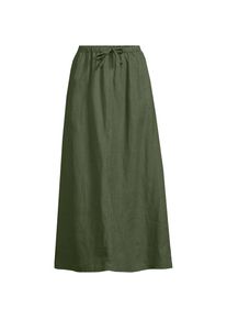 LANDS' END Leinen-Midirock f&uuml;r Damen, Damen, size: regular, Gr&uuml;n, Leinen, by Lands' End