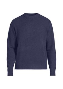 LANDS' END Wool Touch Rundhals-Pullover f&uuml;r Herren, Herren, size: regular, Blau, Wolle/Polyester/Nylon, by Lands' End