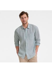 LANDS' END Premium Reinleinen-Hemd f&uuml;r Herren, Herren, size: regular, Zweifarbig, Leinen, by Lands' End
