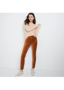 LANDS' END Slim Fit Samthose High Waist f&uuml;r Damen, Damen, size: regular, Braun, Baumwoll-Mischung, by Lands' End