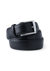 LANDS' END Klassischer G&uuml;rtel aus Handschuh-Leder f&uuml;r Herren, Herren, size: regular, Schwarz, Leder/Messing, by Lands' End