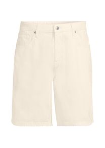 LANDS' END Soft Comfort Jeans-Shorts im Leinenmix, Herren, size: regular, Elfenbein, Baumwolle/Leinen/Baumwoll-Mischung, by Lands' End
