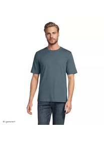 LANDS' END Super-T Kurzarm-Shirt f&uuml;r Herren, Classic Fit, Tallgr&ouml;&szlig;e, Herren, size: tall, Gr&uuml;n, Baumwolle, by Lands' End