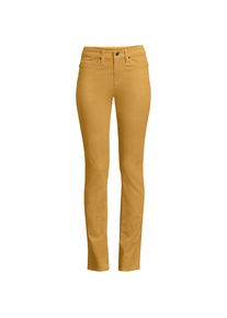 LANDS' END Straight Fit Cordhose Mid Waist f&uuml;r Damen in Plus-Gr&ouml;&szlig;e, Damen, size: plus, Gelb, Baumwoll-Mischung, by Lands' End