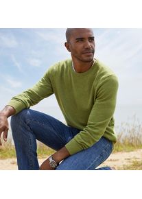 LANDS' END Kaschmirpullover mit rundem Ausschnitt in Tall-Gr&ouml;&szlig;e, Herren, size: tall, Gr&uuml;n, Kaschmir, by Lands' End