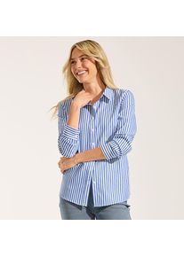LANDS' END B&uuml;gelfreie Baumwoll-Bluse in Petite-Gr&ouml;&szlig;e, Damen, size: petite, Wei&szlig;, Baumwolle, by Lands' End