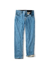 LANDS' END Stretch-Denim Jeans mit Komfortbund und Flanellfutter f&uuml;r Herren, Classic Fit, Herren, size: regular, Blau, Baumwoll-Mischung, by Lands' End