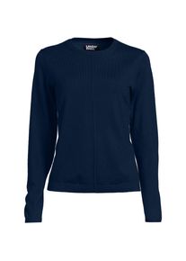LANDS' END Merino-Pullover f&uuml;r Damen, Damen, size: regular, Blau, Wolle, by Lands' End