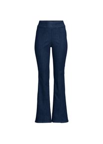 LANDS' END Travel-Schlagjeans High Waist f&uuml;r Damen, Damen, size: regular, Blau, Elasthan/Baumwoll-Mischung/Viskose-Mischung, by Lands' End