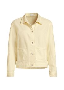 LANDS' END Soft Comfort Jeansjacke im Leinenmix, Damen, size: regular, Gelb, by Lands' End