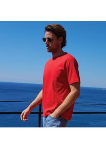 LANDS' END Super-T Kurzarm-Shirt f&uuml;r Herren, Classic Fit, Herren, size: regular, Rot, Baumwolle, by Lands' End