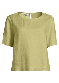 LANDS' END Premium Reinleinen-Schlupfbluse f&uuml;r Damen, Damen, size: regular, Gr&uuml;n, by Lands' End
