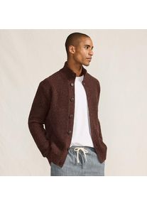 LANDS' END Cardigan mit Stehkragen f&uuml;r Herren, Herren, size: regular, Braun, by Lands' End