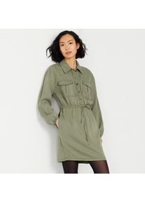LANDS' END Utility-Kleid f&uuml;r Damen, Damen, size: regular, Gr&uuml;n, Baumwolle/Lyocell (Viskose), by Lands' End