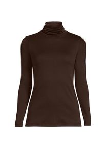 LANDS' END Rollkragenshirt aus Supima f&uuml;r Damen in Plus-Gr&ouml;&szlig;e, Damen, size: plus, Braun, Baumwolle, by Lands' End
