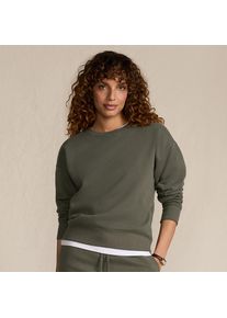 LANDS' END Sweatshirt SERIOUS SWEATS f&uuml;r Damen, Damen, size: regular, Gr&uuml;n, Elasthan/Baumwoll-Mischung/Polyester-Mischung, by Lands' End
