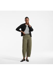 LANDS' END Kurzer Feinstrick-Cardigan aus Baumwolle f&uuml;r Damen, Damen, size: regular, Schwarz, Baumwolle, by Lands' End