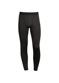 LANDS' END Lange Thermaskin Unterhose mit Stretch f&uuml;r Herren, Herren, size: regular, Schwarz, Elasthan/Polyester-Mischung, by Lands' End