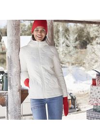LANDS' END Isolierte FeatherFree&trade; Steppjacke in Petite-Gr&ouml;&szlig;e, Damen, size: petite, Elfenbein, Polyester, by Lands' End