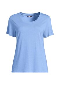 LANDS' END Shirt aus Leinenmix f&uuml;r Damen, Damen, size: regular, Blau, by Lands' End