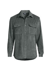 LANDS' END Cord-Hemd f&uuml;r Herren, Herren, size: regular, Grau, by Lands' End