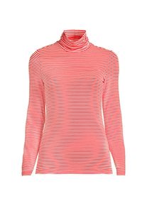 LANDS' END Rollkragenshirt aus Baumwoll/Modalmix in Petite-Gr&ouml;&szlig;e, Damen, size: petite, Orange, Baumwolle/Elasthan/Baumwolle Modal, by Lands' End