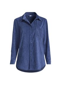 LANDS' END Stretchcord-Bluse f&uuml;r Damen, Damen, size: regular, Blau, Polyester/Nylon/Viskose, by Lands' End