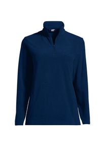 LANDS' END Anyweather Fleece-Pullover mit Rei&szlig;verschluss f&uuml;r Damen in Plus-Gr&ouml;&szlig;e, Damen, size: plus, Blau, Polyester, by Lands' End