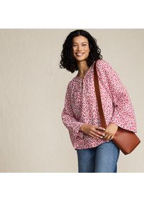 LANDS' END Langarm-Bluse aus Voile f&uuml;r Damen, Damen, size: regular, Wei&szlig;, Baumwoll-Mischung/Viskose-Mischung, by Lands' End