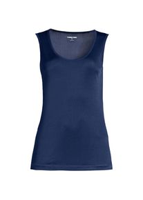 LANDS' END Seidentop f&uuml;r Damen in Plus-Gr&ouml;&szlig;e, Damen, size: plus, Blau, Seide, by Lands' End